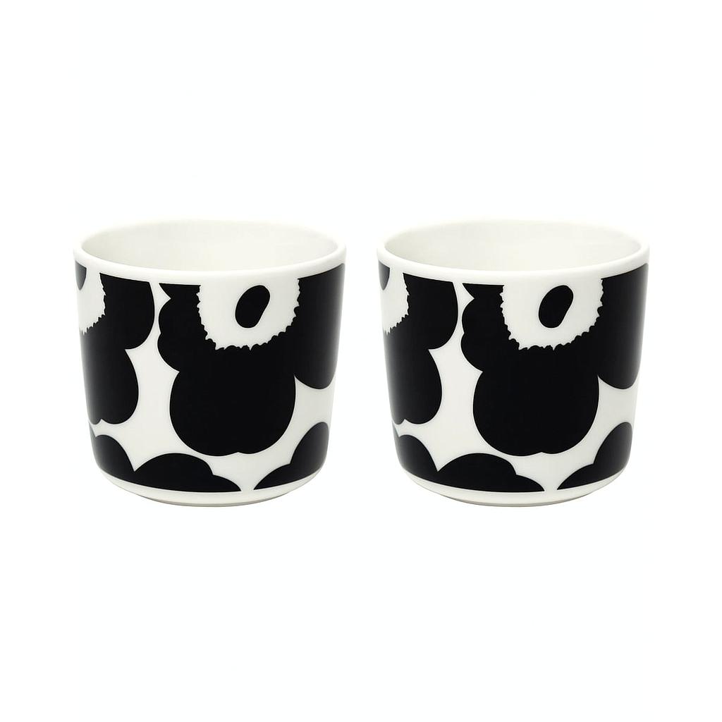 Becher UNIKKO 2er Set black/ white