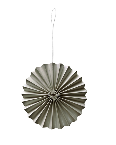 Papierornament warm grey