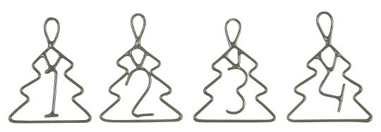 Anhänger 1-4 Tannenbaum