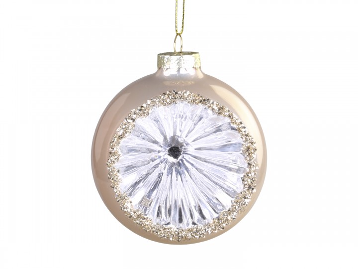 Weihnachtskugel mit Glitzer