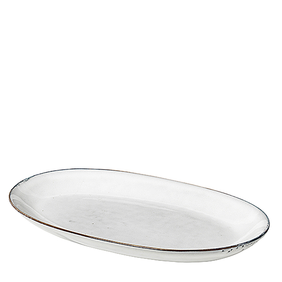 Platte oval groß Nordic Sand