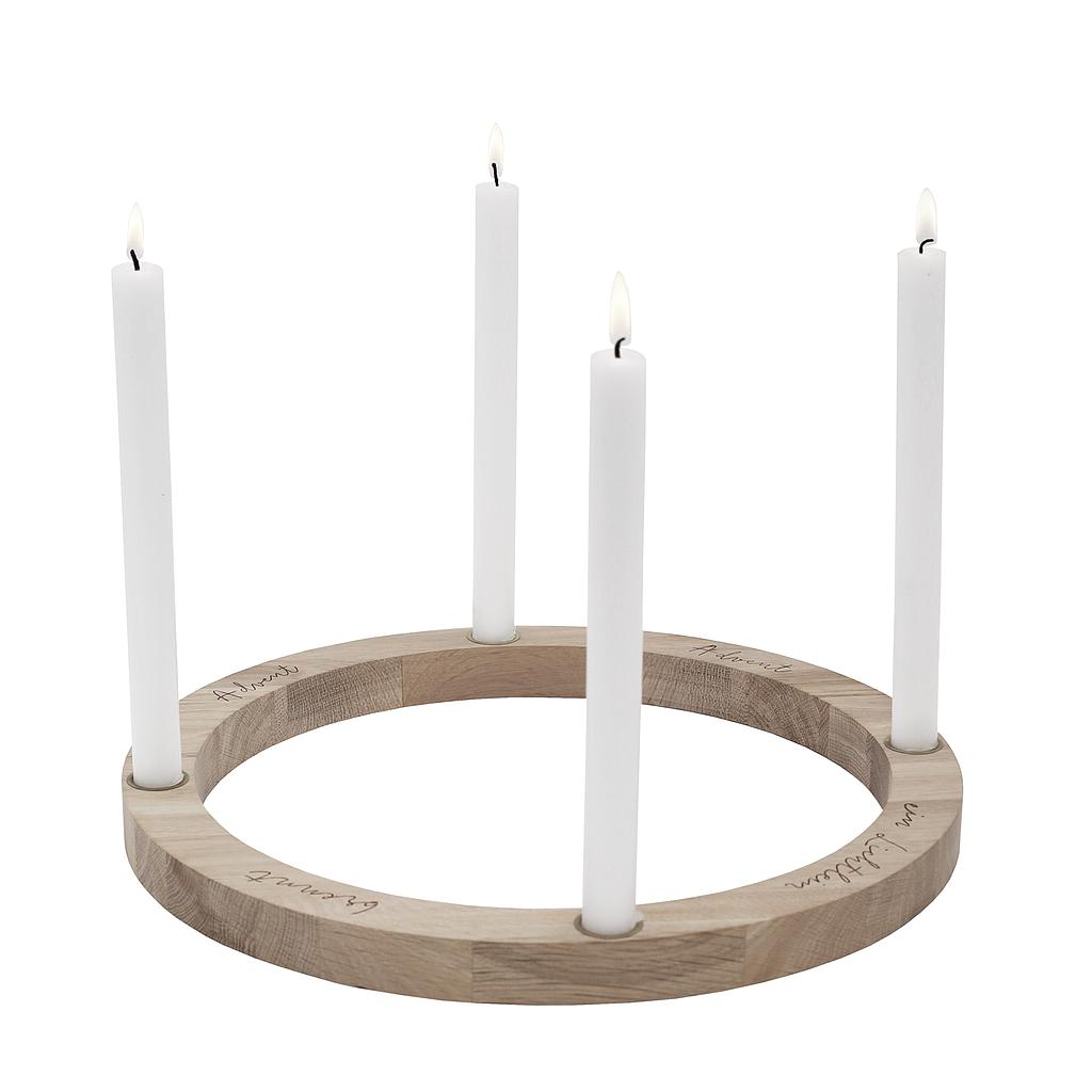 Adventkranz aus Eiche