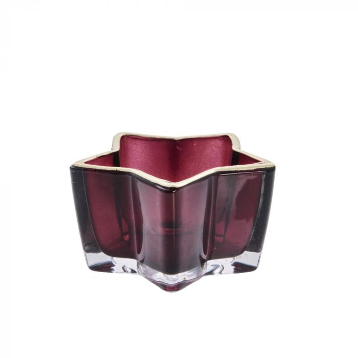 Teelicht Melia Stern rot