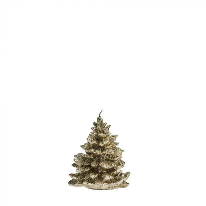 Christbaumkerze Trelia gold klein