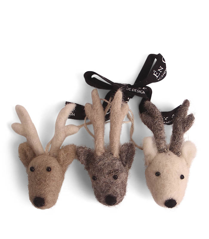 3er Set - Anhänger Rentiere
