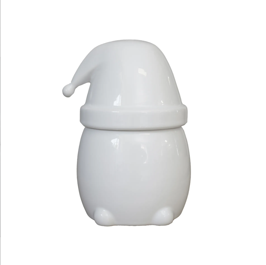 Eating Santa mit Deckel L shiny white