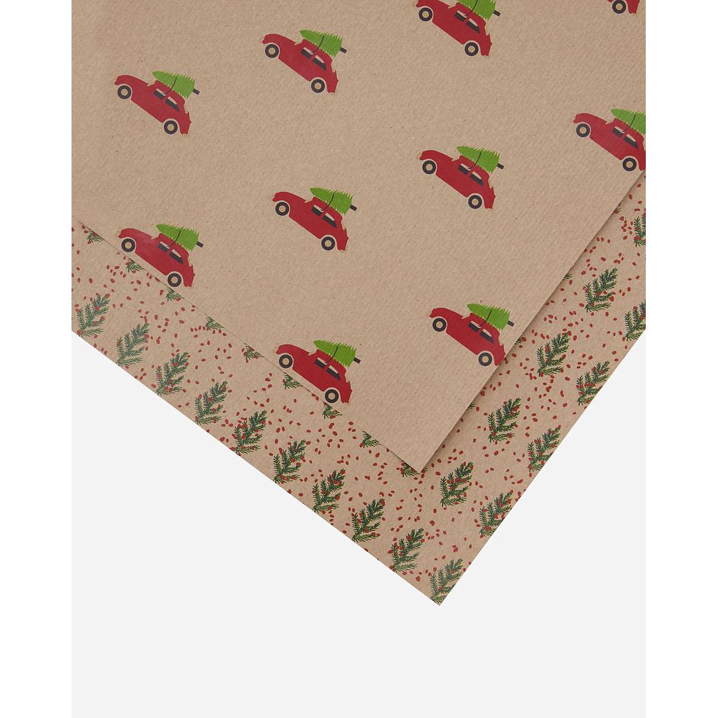 Geschenkpapier 2er Set Crafty X-Mas