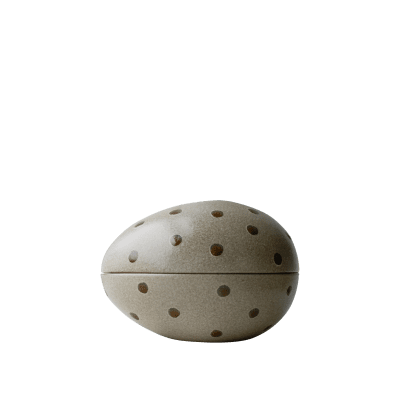 Dekoschale Ei Nest beige dots