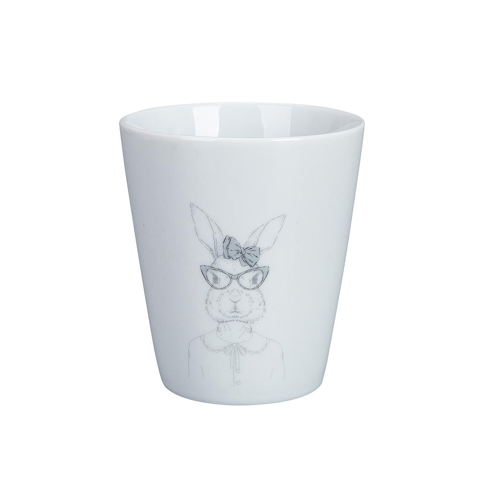 Happy Mug Hipster Bunny She