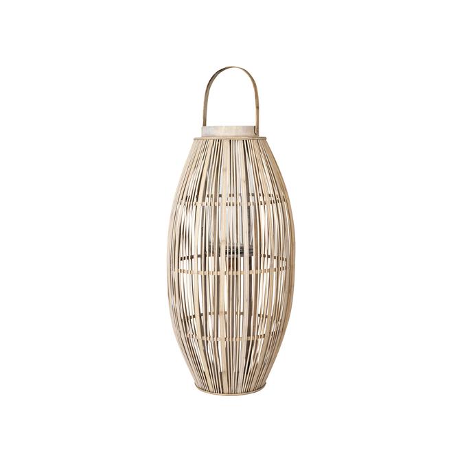 Laterne Aleta natural Bambus/ Glas