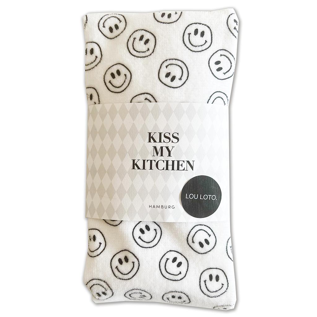 Küchenhandtuch Soft Cotton Smileys white