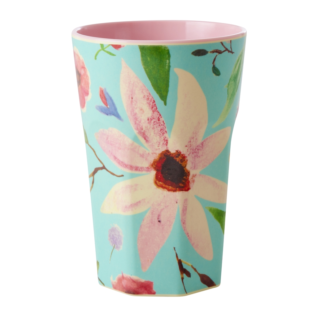 Melaminbecher hoch Flower Print