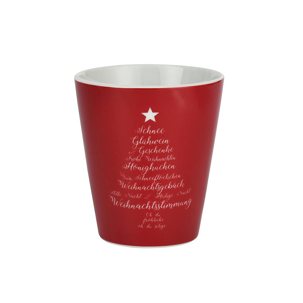 Happy Mug Christmas Words red