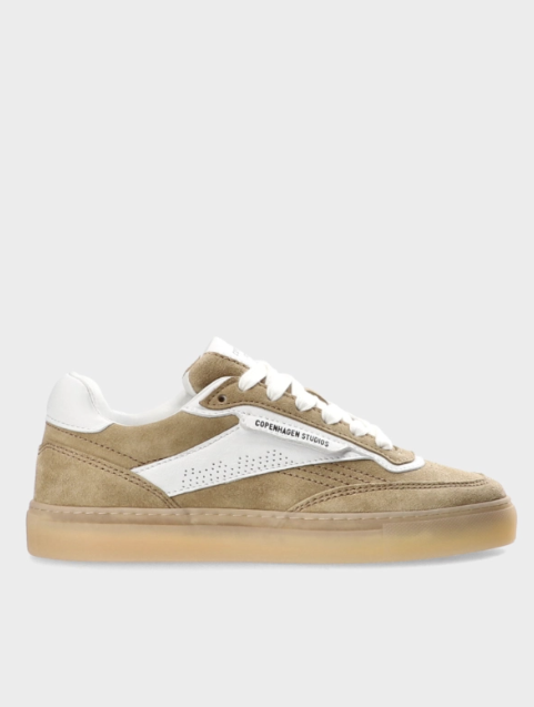 Sneaker CPH90 leather mix sand/white