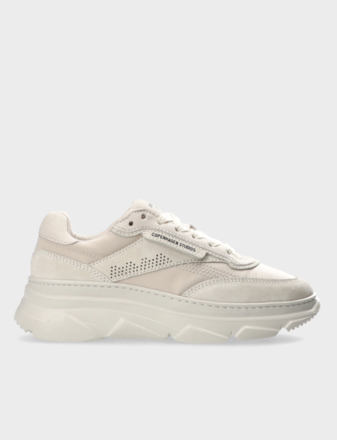 Sneaker CPH56 material mix cream