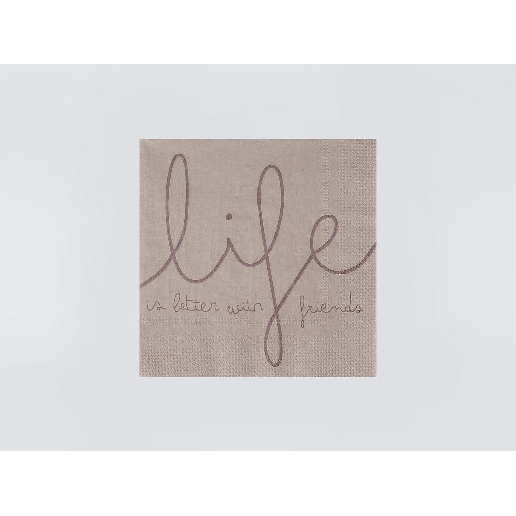 Serviette Life is better with friends