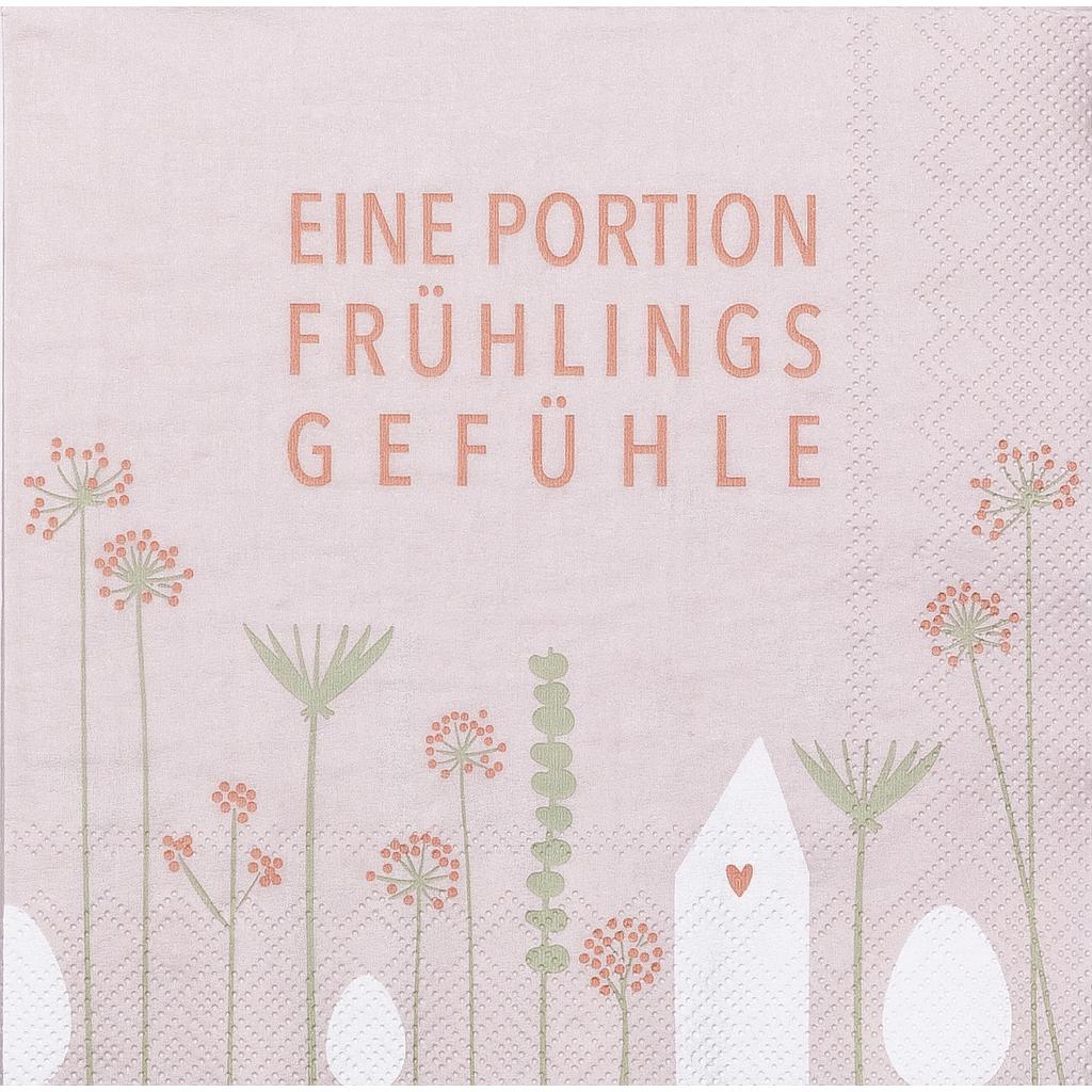 OSTERN Serviette Eine Portion Frühlingsgefühler