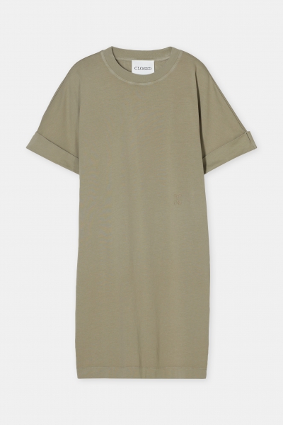 Shirt-Kleid chino green
