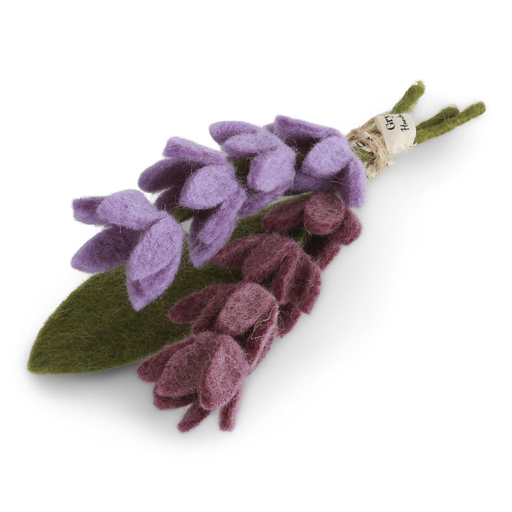 Filzblume Lavendel mit Blätter