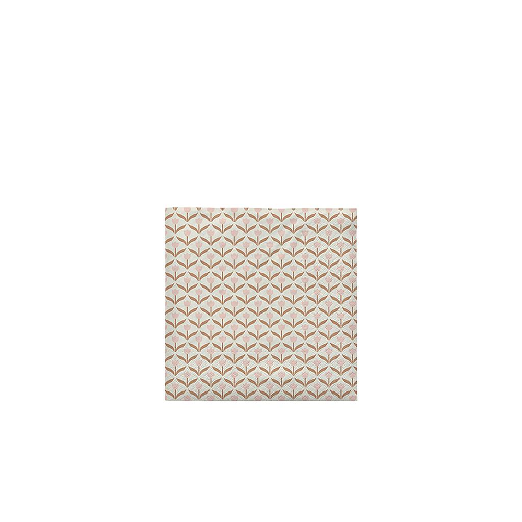 Servietten Tulip Soft Pink/Cinnamon Sand