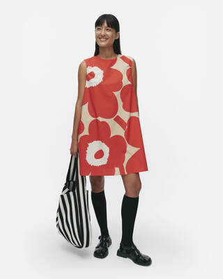 Kleid PALATSI UNIKKO red/beige/ off-white