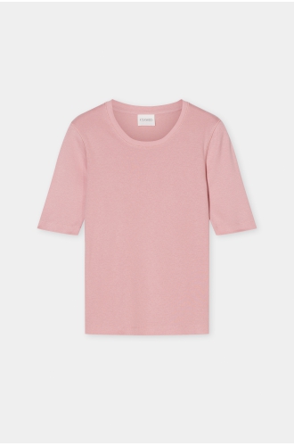 T-Shirt Baumwollmix peony pink