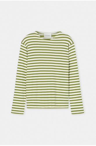 Shirt langarm Basic pistachio green