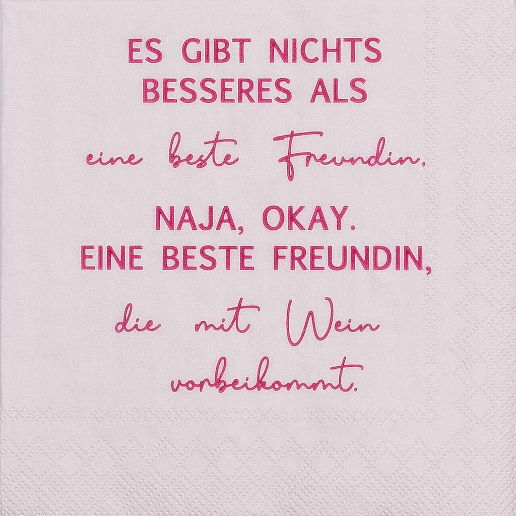 Cocktailserviette &quot;Es gibt nichts Besseres als...&quot;