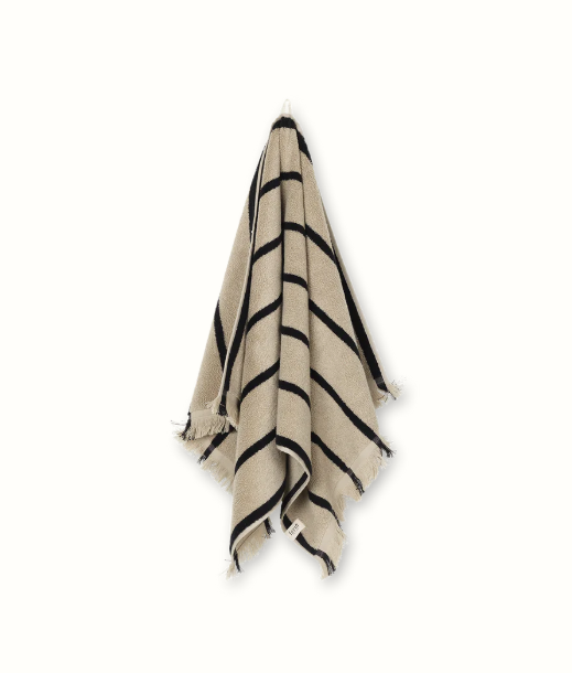 Handtuch ALEE sand/black