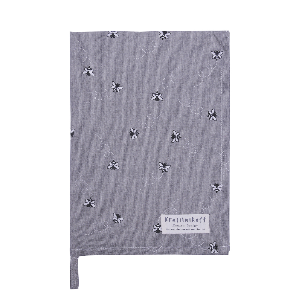 Geschirrtuch Bee grey