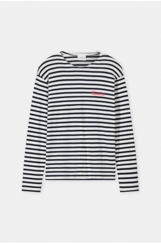 Shirt langarm Bauwollmix dark night