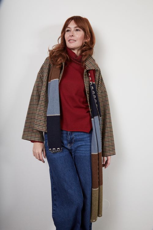Kaschmirschal Tommi Multicolor/ Stitching