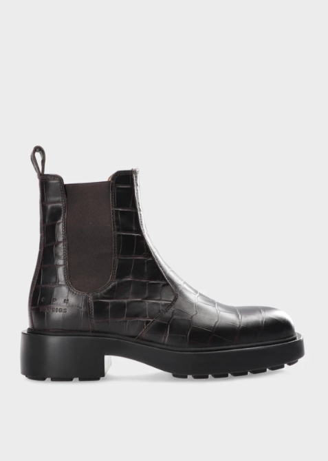 Boots CPH444 croco leather brown