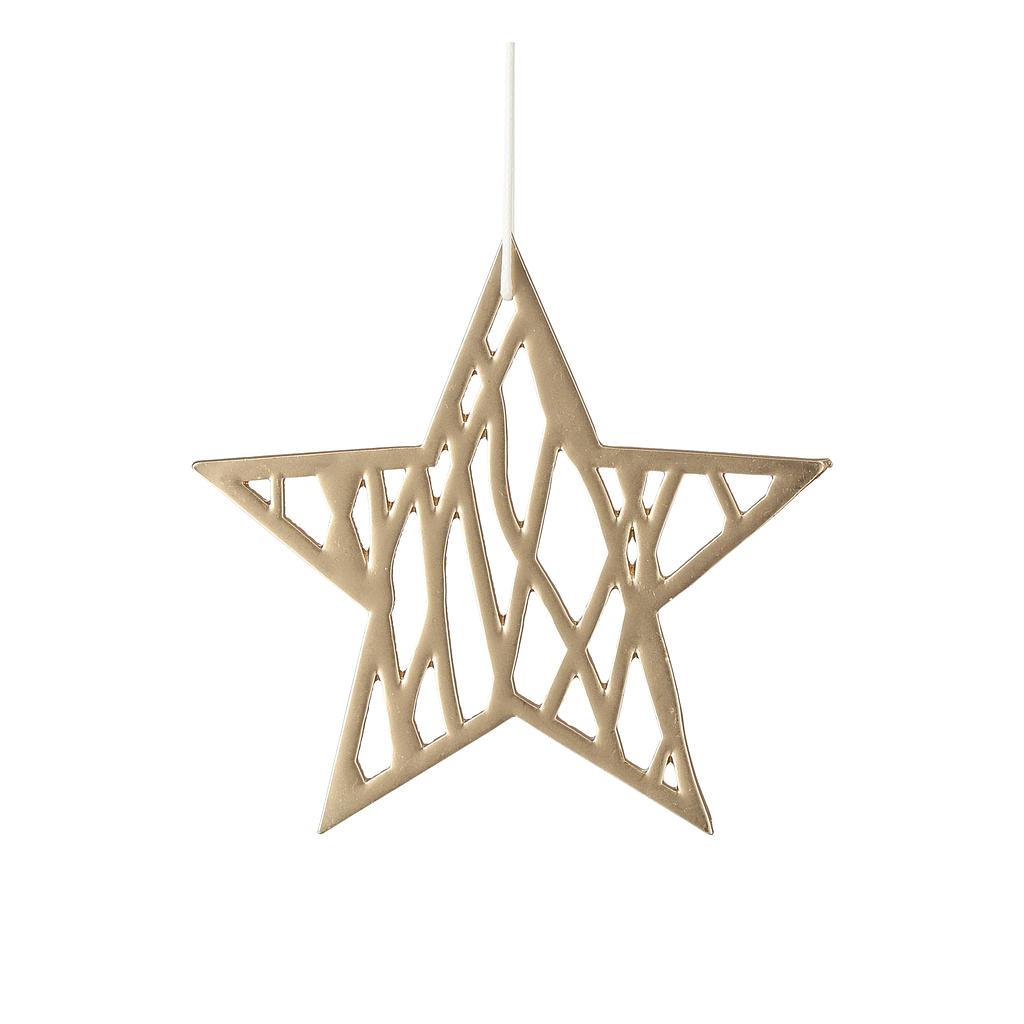 Anhänger Goldstern Geflecht