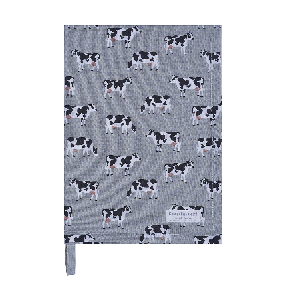 Geschirrtuch Cow grey