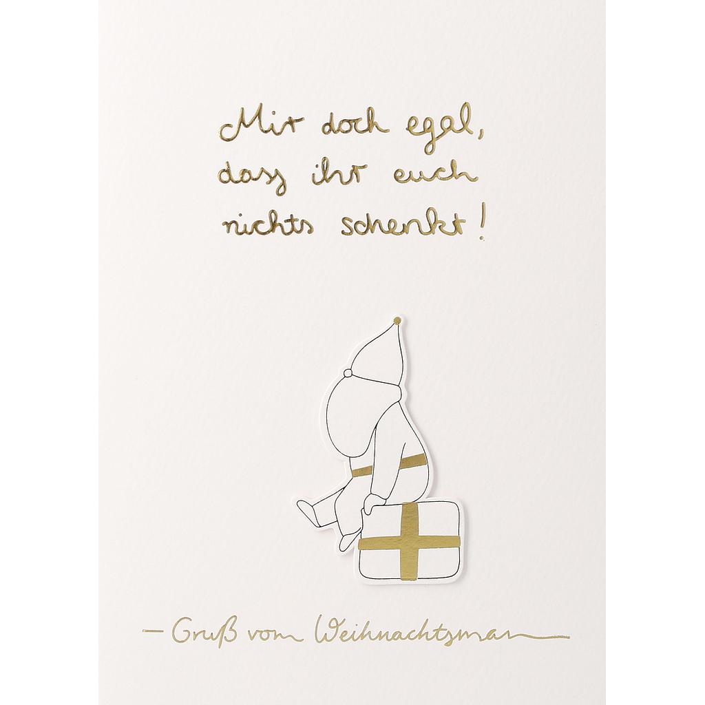 Weihnachtskarte Mir doch egal