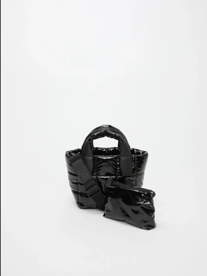 Porter Tote Mini Black Vinyl
