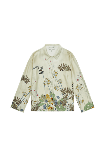 Bluse FAIZA Print Creme