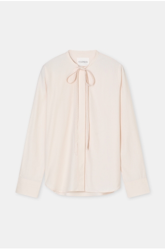 Bluse mit Schleife Blush Pink