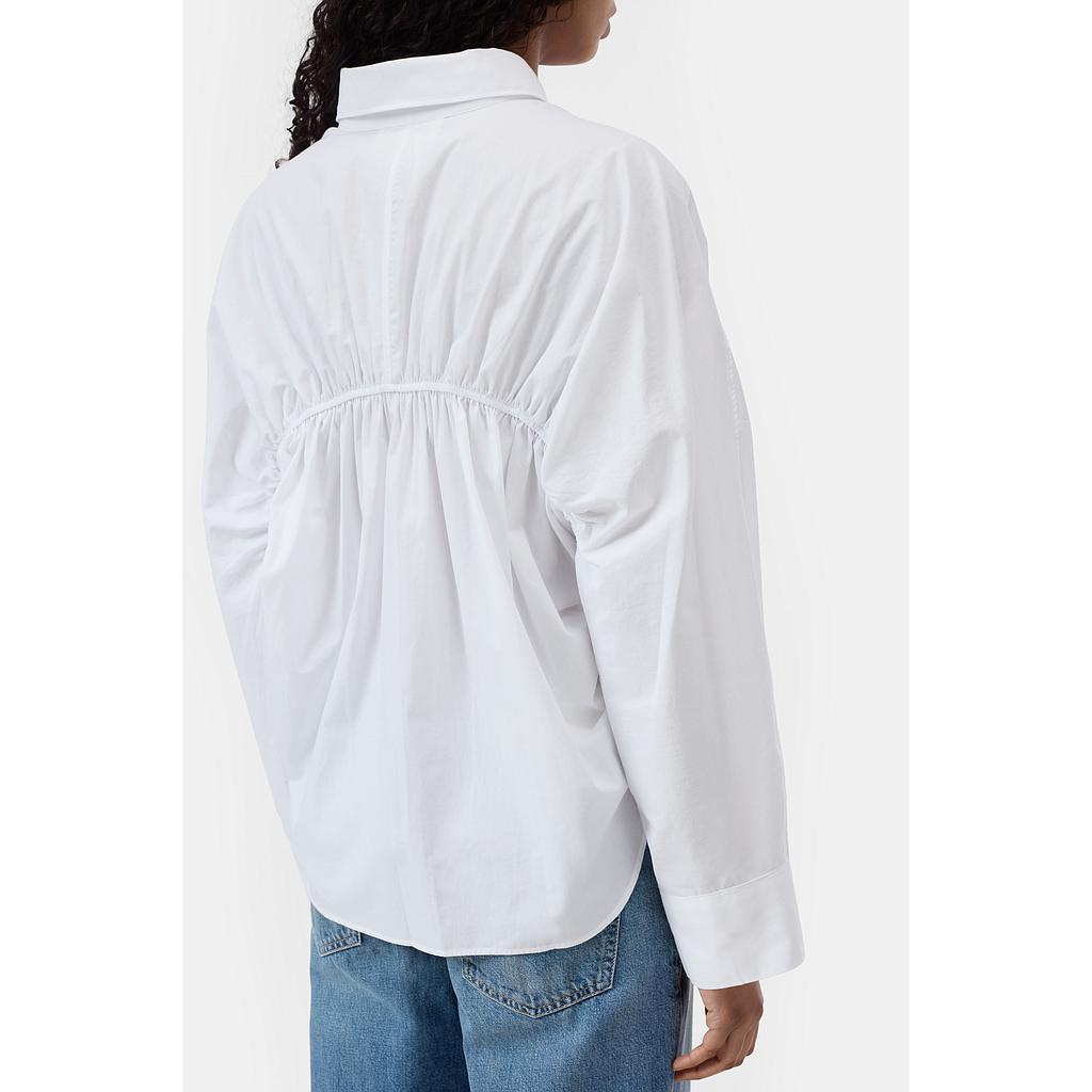 Bluse gerafft White