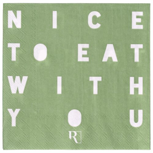 Serviette "Nice to eat with you"