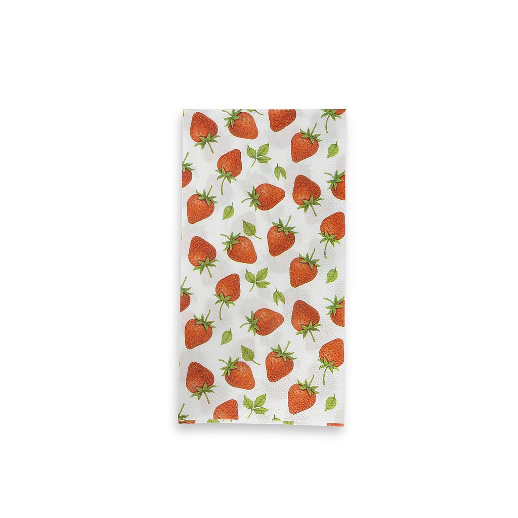 Servietten Jordgubbar Erdbeeren