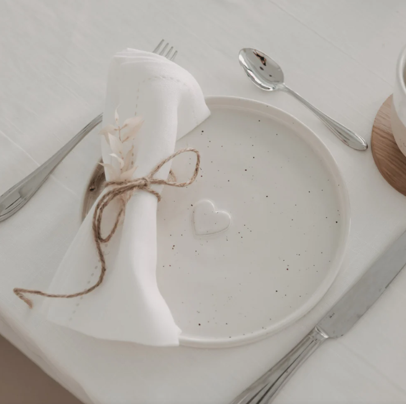 Teller Calma Herz klein
