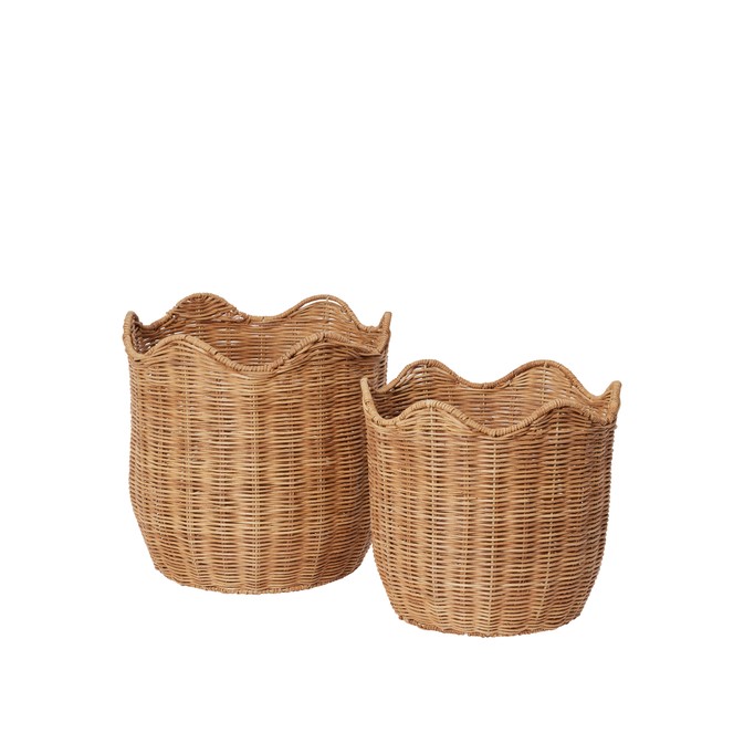 Korb 2er Set Rattan Lola Natural Brown