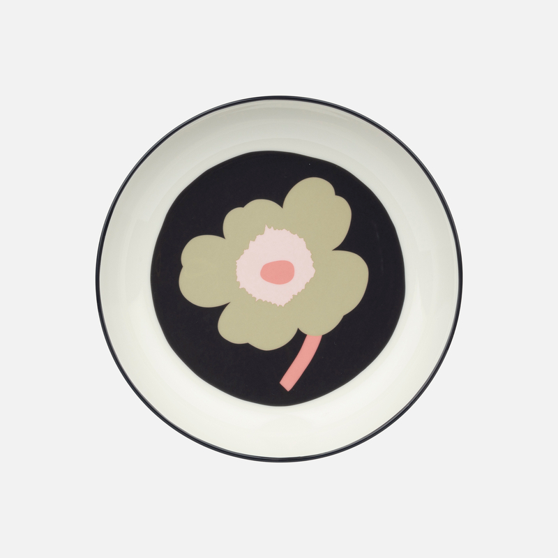 Tiefer Teller OIVA/ UNIKKO creme/anthrazit/sand/pink