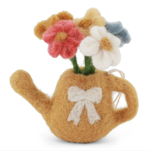 Anhänger Gießkanne Blumen