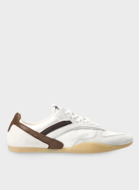 Sneaker CPH650 material mix white/ brown