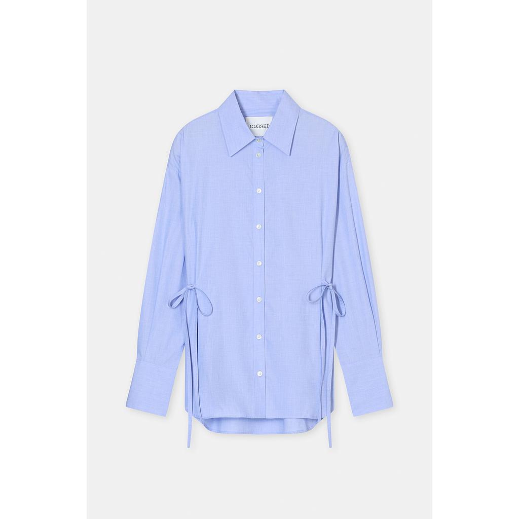Bluse mit Schnürung sky blue