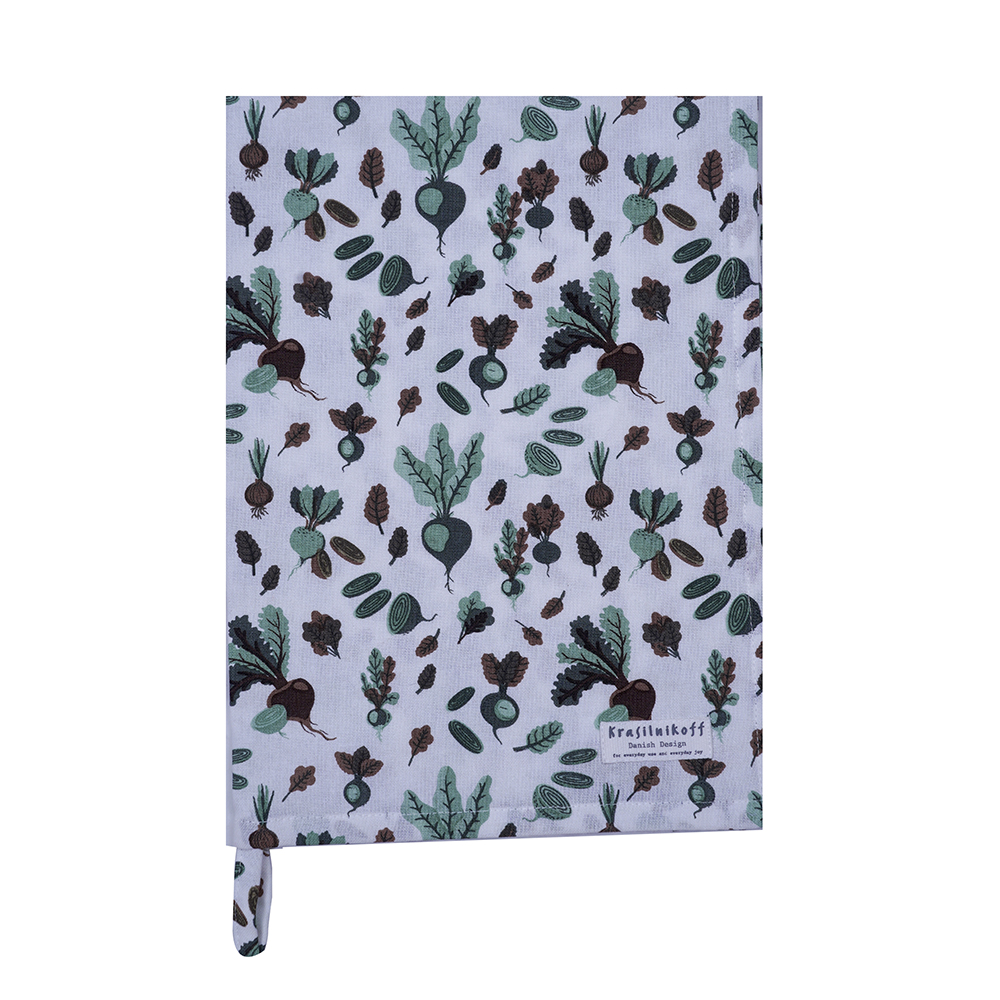 Geschirrtuch Roots green