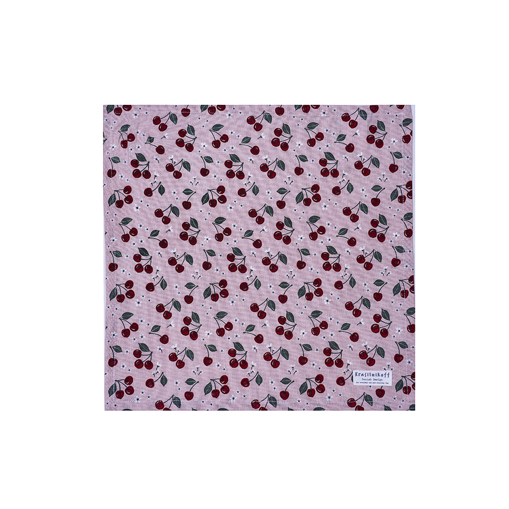 Stoffserviette Cherries rose